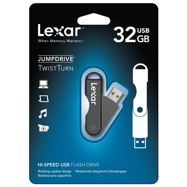 USB flash drive 32GB Lexar JumpDrive TwistTurn