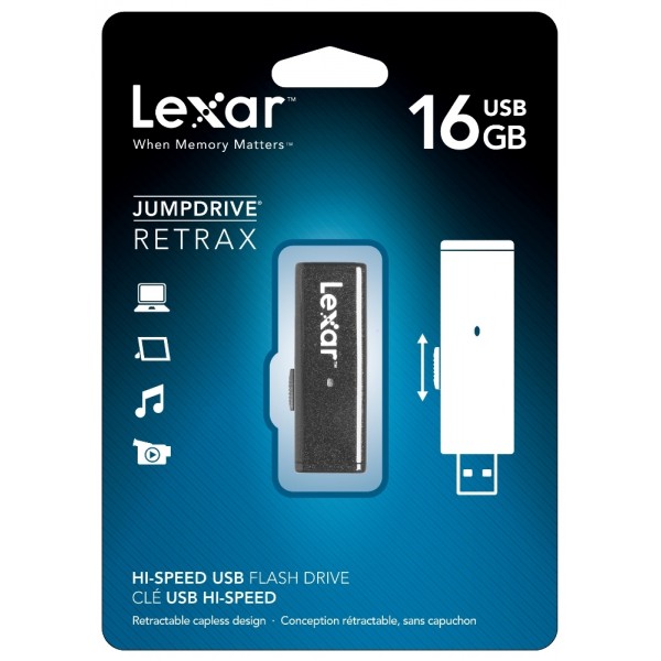 USB flash drive 16GB Lexar JumpDrive ReTrax