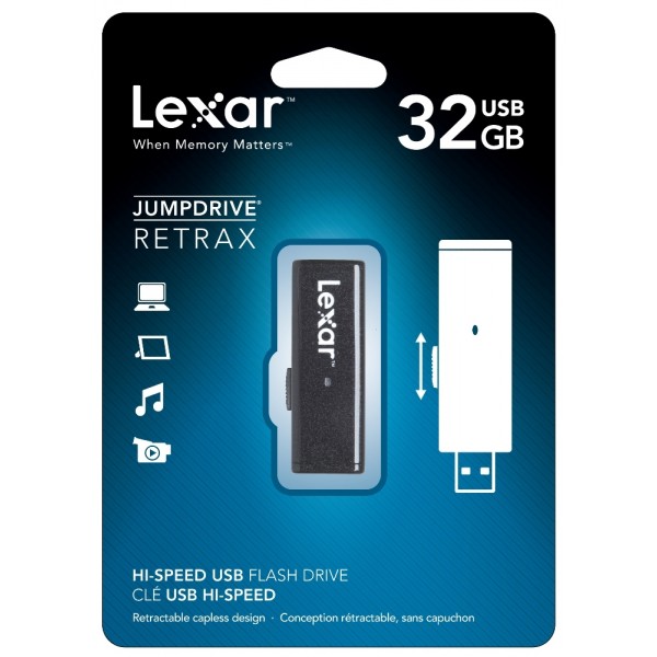 USB flash drive 32GB Lexar JumpDrive ReTrax