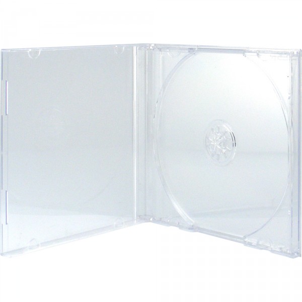 Boîtier CD Slim, lot de 10, Transparent