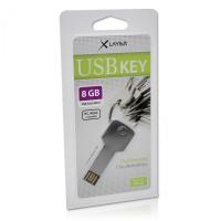 USB flash drive 8GB XLayer Key silver Blister