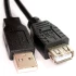 Rallonge USB 2 Haute Vitesse câble d'extension Rallonge Cordon A Fiche Vers Femelle Noir